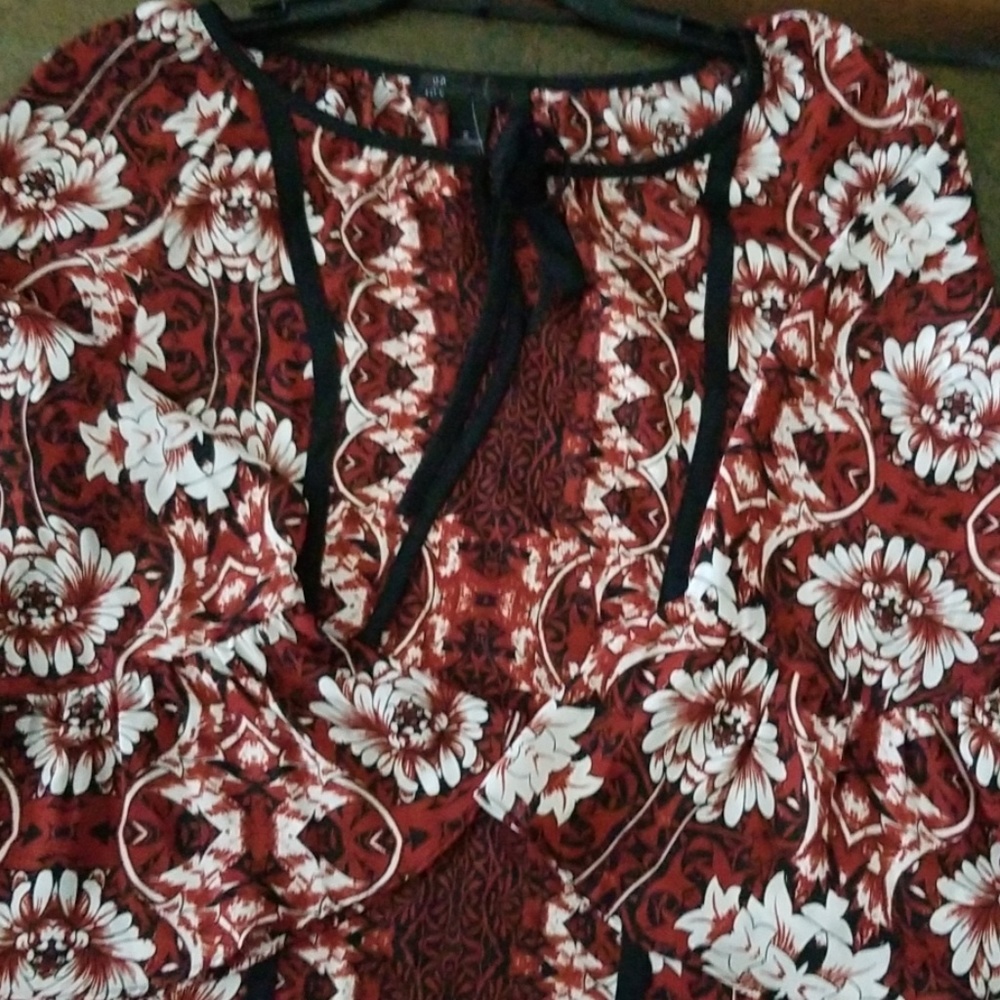 INC Print Top - New - Picture 4 of 6
